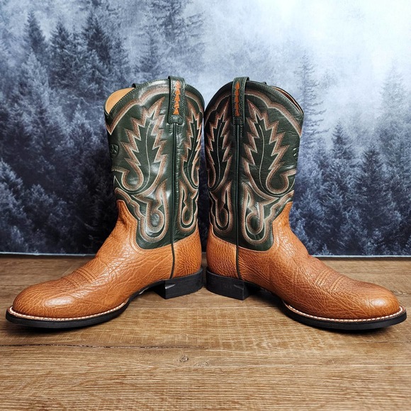 NWOT Ariat Cobalt XR PRO Western Hunter Green Boots | Women's 9B - Picture 3 of 8